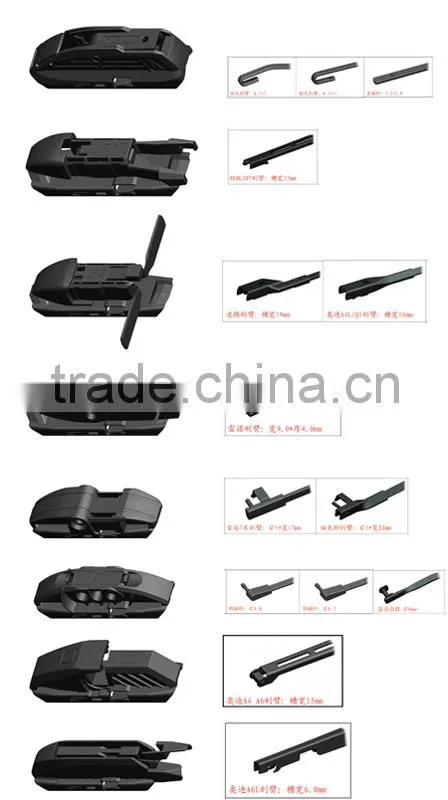 Smooth Streak-free Quiet Metro Front Vehicle Accessories Japanese Car Windshield Stealth Passager Wiper Blade for 2012 TSX