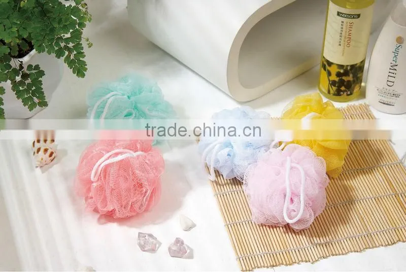 flower shape shower mesh sponge