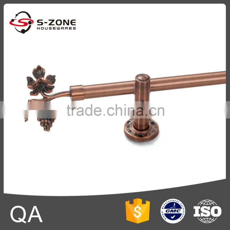 Moderm design curtain metal rod with curtain pole set