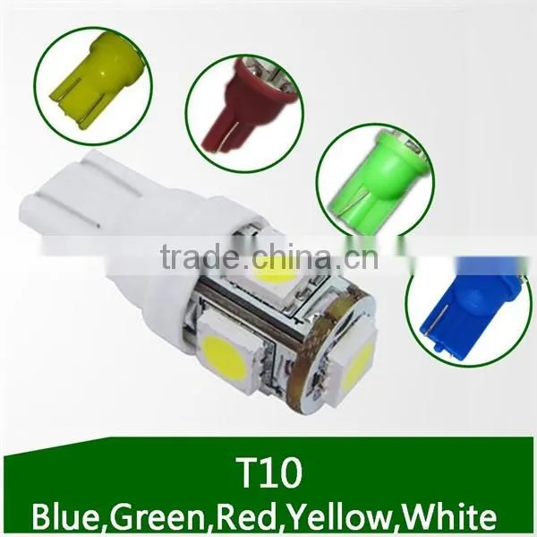 5 SMD LED LIGHT BULB DOME MAP PANEL TRUNK PLATE INTERIOR T10 5SMD 5050