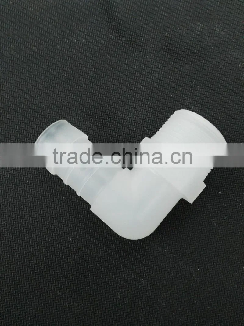 High quality PP/PC/ABS transparent clear angle droit pipe connection Plastic Tubes