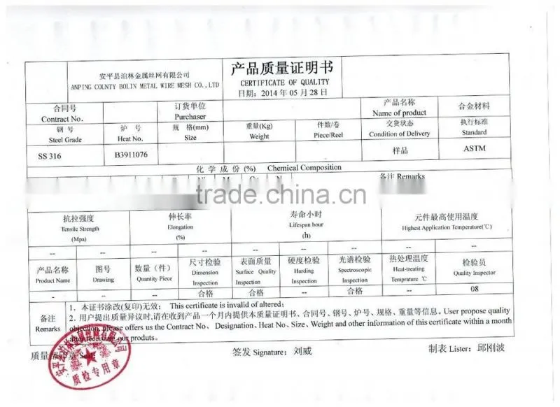 GR1 GR2 GR3 Gr4 Gr5 Titanium woven wire mesh Ti mesh screen