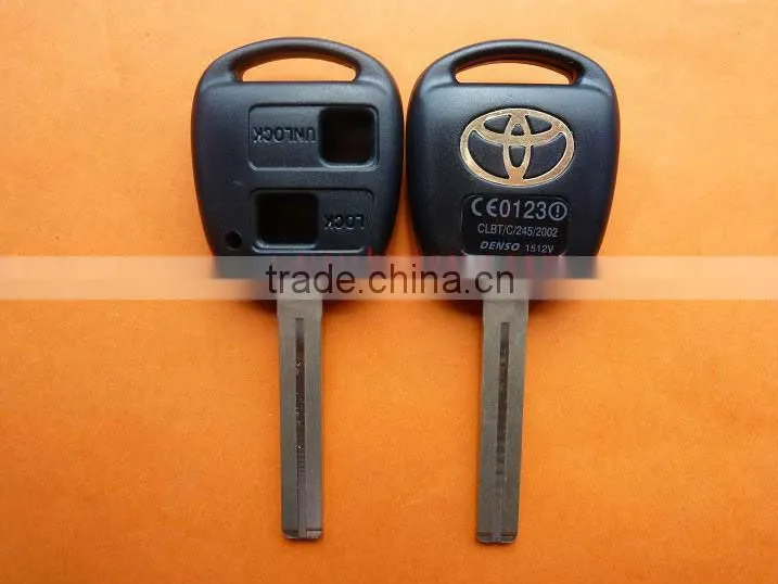 Toyota Key Blank & Toyota 2 button remote key blank with TOY40 blade (long blade-42mm)