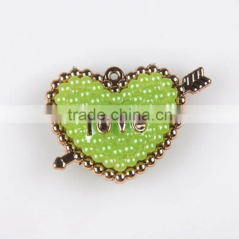 New Products Full Rhinestones Brass Heart Shape Elegant Brooch For kids Indian Jewelry