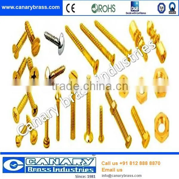 Brass fasteners nuts & bolts
