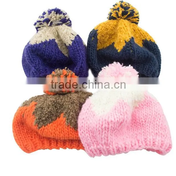 Fashion Pattern Knitted Hat And Cap Wholesale