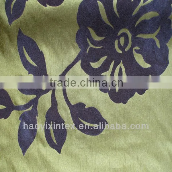 Flocking on Cationic Two Tone Taffeta Fabric