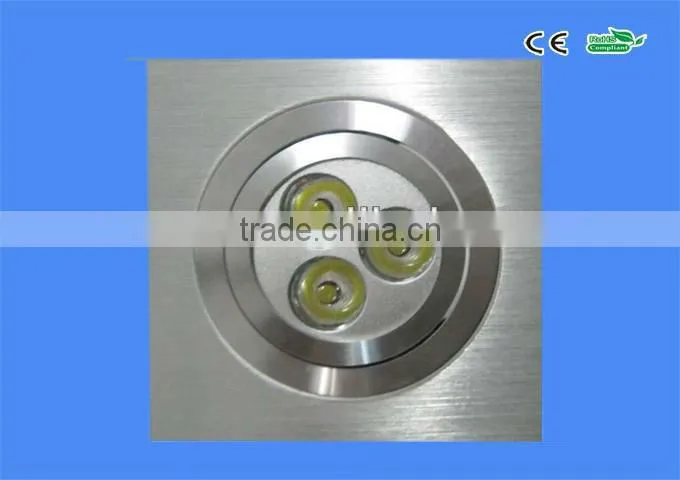High quality small led celling light with glass edge 3w led celling light