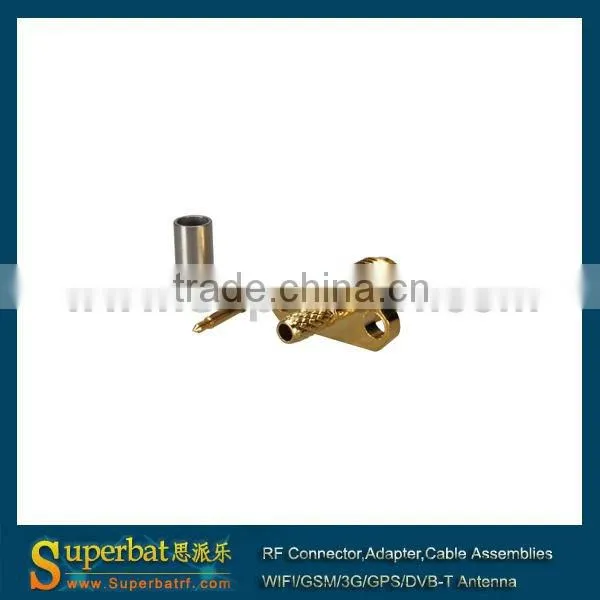 RP-SMA 2-Hole Crimp Jack Rhombic Flange 3 way power splitter sma