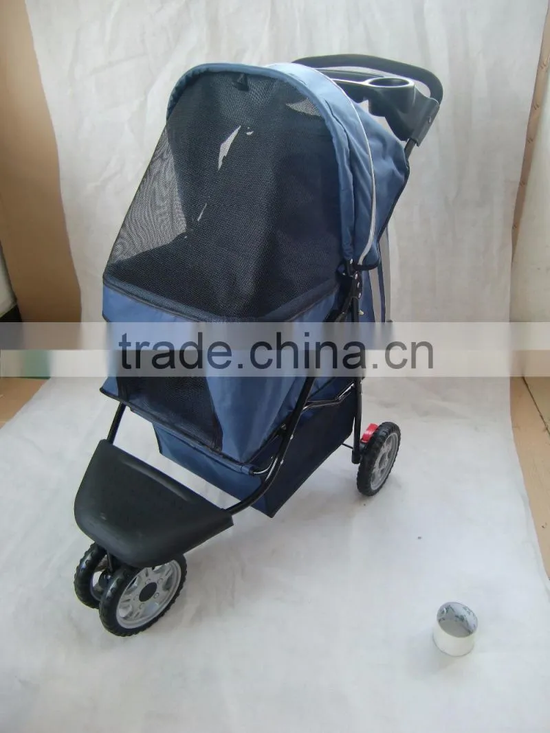 2015 pet stroller with 3 point canopy with game entrance window,with good designs 4 wheels keep your pet safe and comfortable