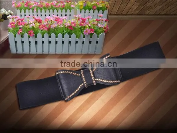 Fashion Lady Belts Hot Sell Elastic Womens Belt With PU Leather Ending