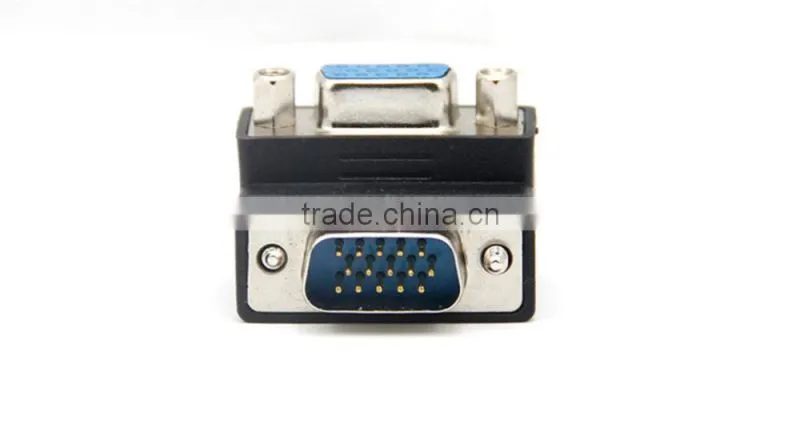 Hot sale angle 90 degree VGA adapter male to female