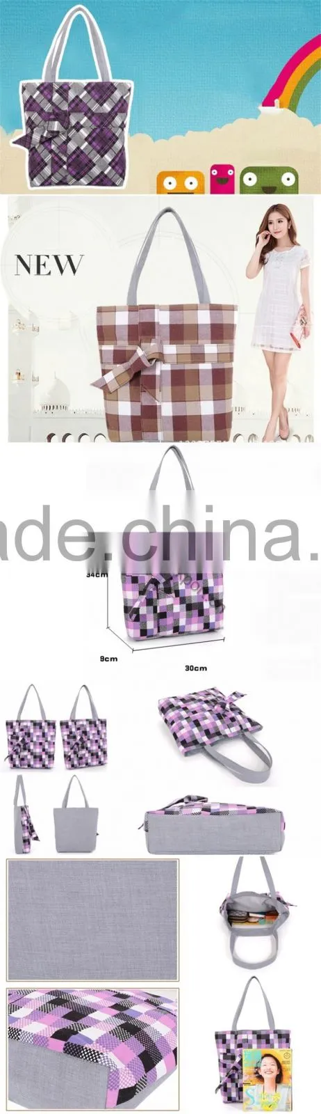 high quality Recyclable cotton carry bag / tote bags for shopping women