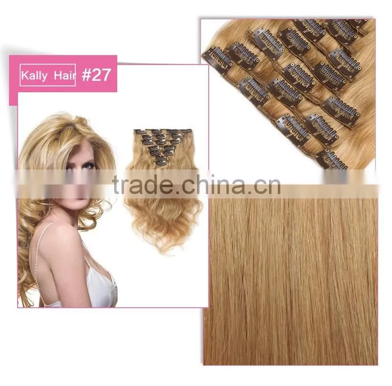 cheap price wholesale clip in hair extension for reseller