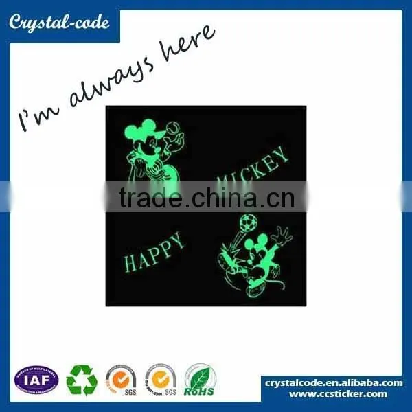 Custom luminous warning stickers labels