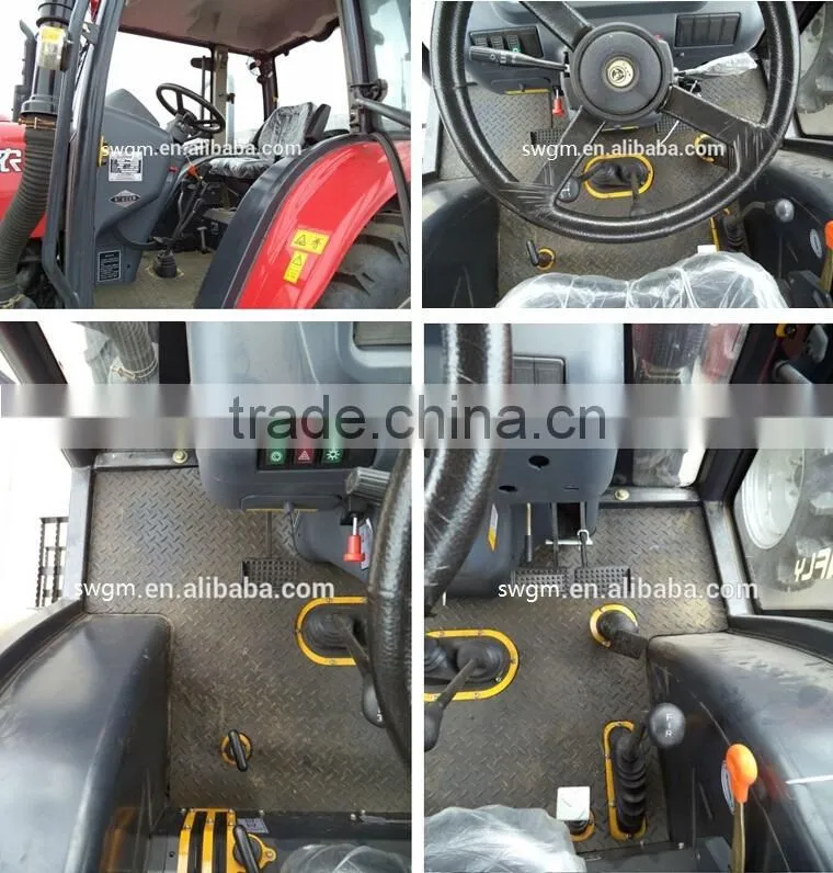 2016 Hot selling 55HP Air conditioning cabin farm tractor with ISO CE PVOC COC certificate