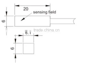 Small Rectangle Inductive Proximity Sensor Switch(F3N-06DN01-NR2M)