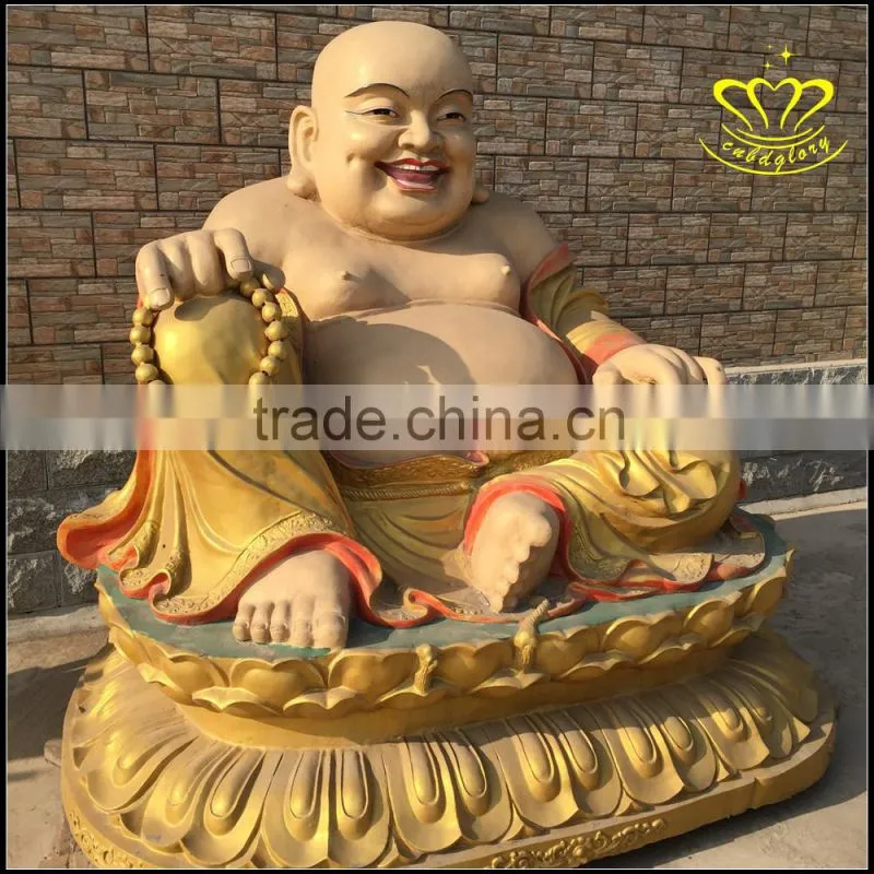 Maitreya Buddha casting bronze statue of the temple of the temple worship Buddha sculpture