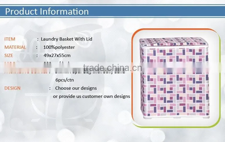 Eco-friendly Stackable Laundry Basket With Lid