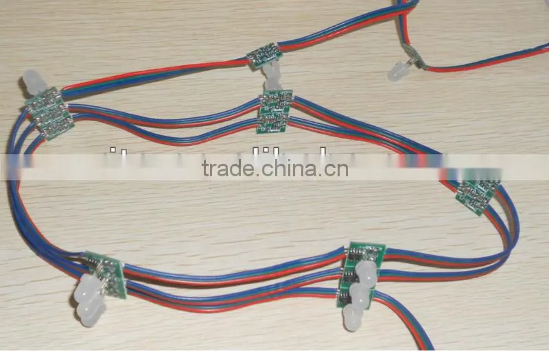 DC12V TM1804 pixel node,100node a string, non-waterproof,DC12V input;SIZE:13mm*13mm