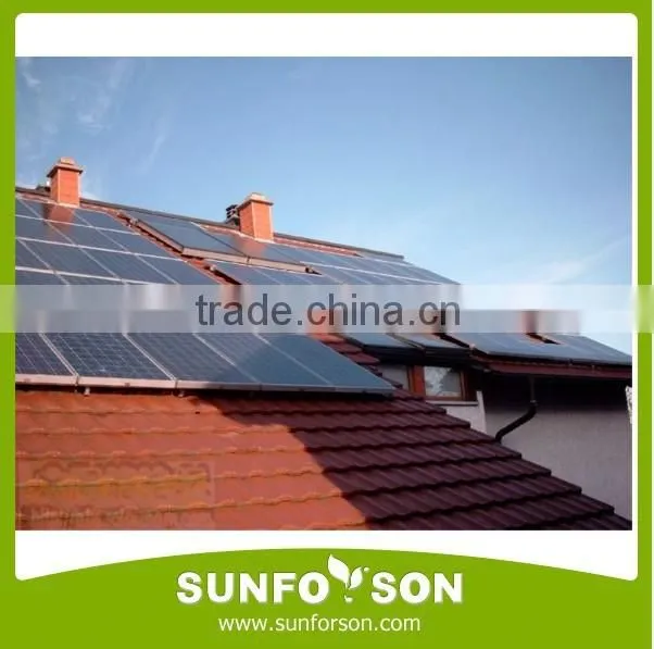 Aluminum Tile Roof PV Panel Mounting Support Structures