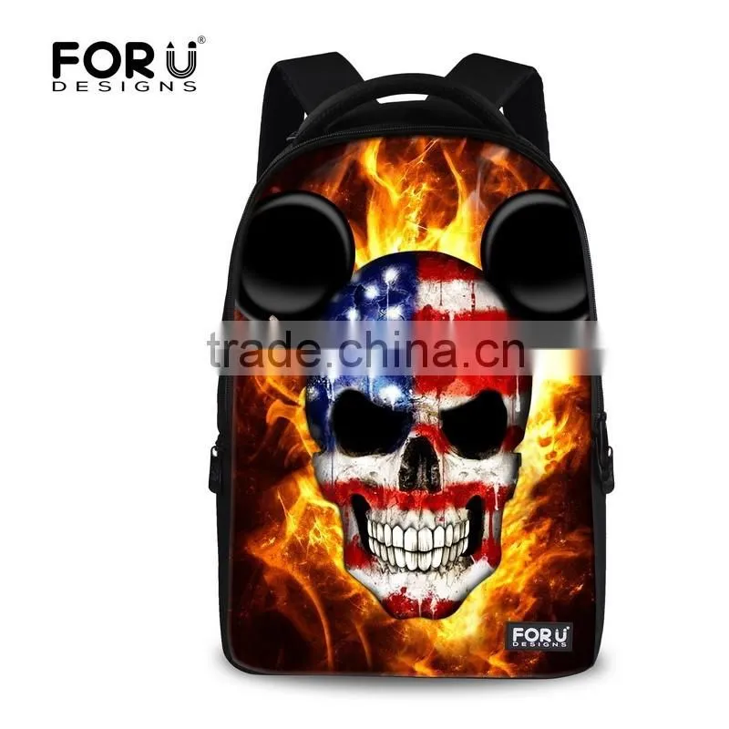 Novelty skull backpack,backpack school bag,color life backpack