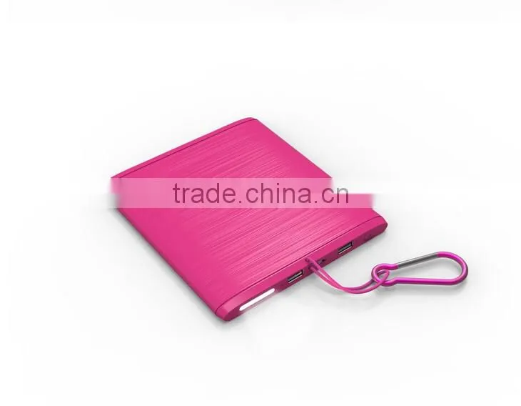 OEM factory China high capacity solar panel battery charger for mobile phone solar battery with keychain