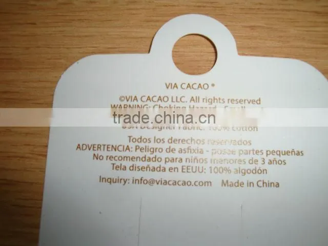 Pantone Colors Printing White PVC or Matt PVC Tag Card SCPC190