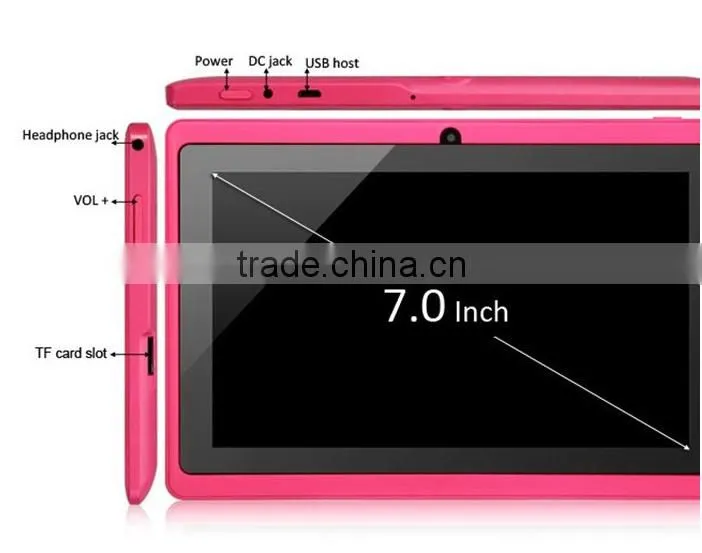 China manufacture professional for 7 inch tablet 2016 android 4.4 slim tablet pc,7 inch best low price tablet pc
