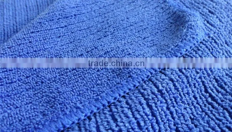 Warp knitted stripe cleaning material