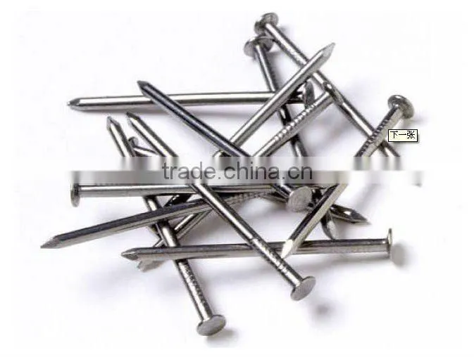 Iron polished common nails with smooth shank