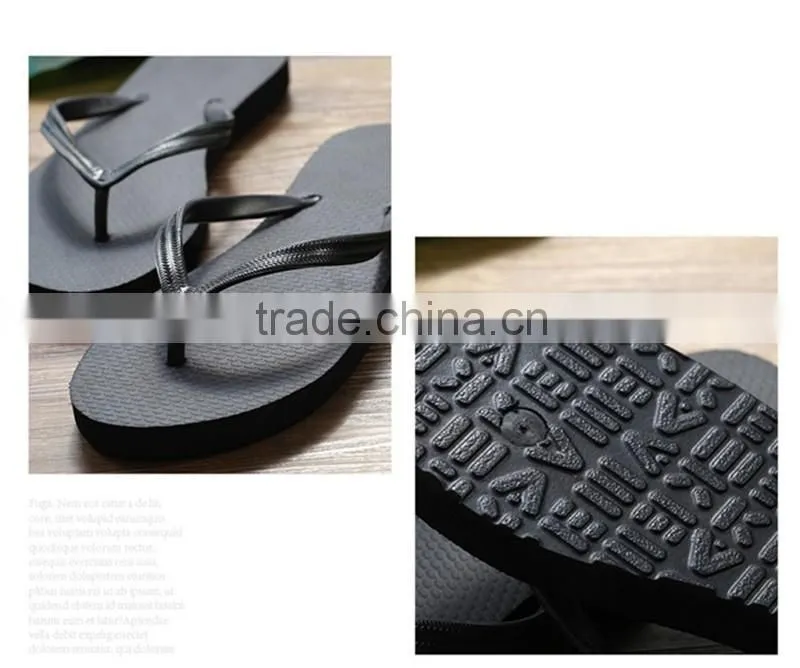 2016 new rubber flip flops slipper red beach slipper