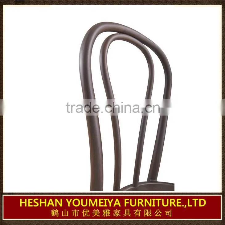 Aluminium Bistro Chair with Wooden Finish YL1089