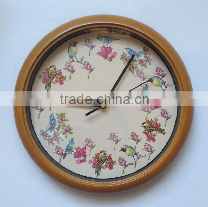 new design 10 inch singing bird clock 2016