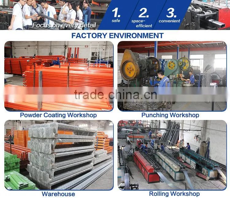 big electronic products warehouse shoe drive in racks