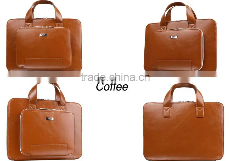 BUBM 2016 Warterproof Laptop Case coffee color Sleeve Bag For 11 12 13 15 inch