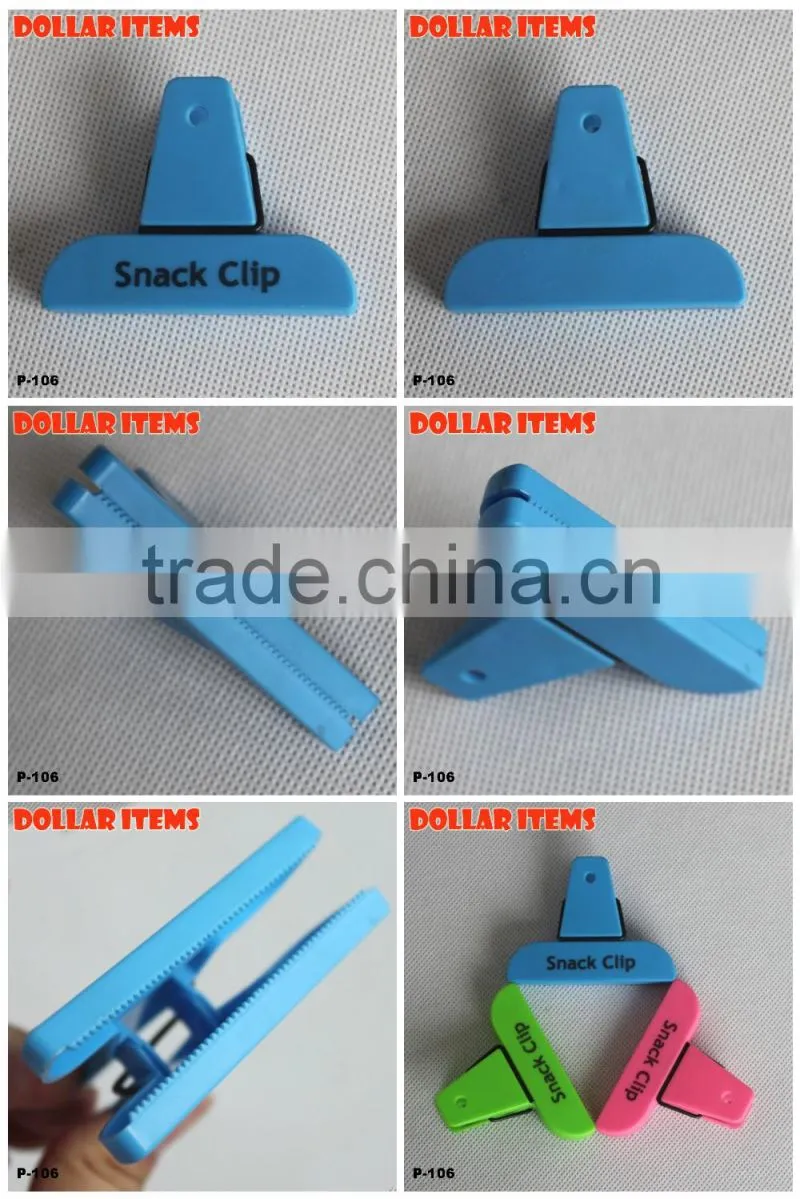 Set Of Three Snack Bag Sealing Clips with Printing
