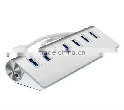 High speed aluminium casing usb-c hub,7 port Type C Change to usb 3.0 hub for Macbook