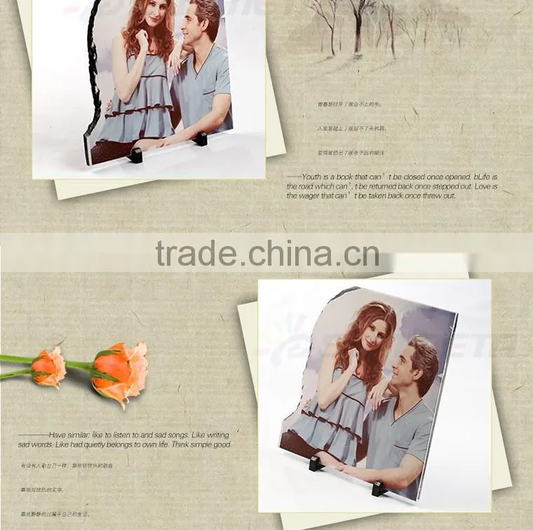 Sunmeta SH33 L30*H30*W0.9CM blank left opening sublimation slate rock pictures