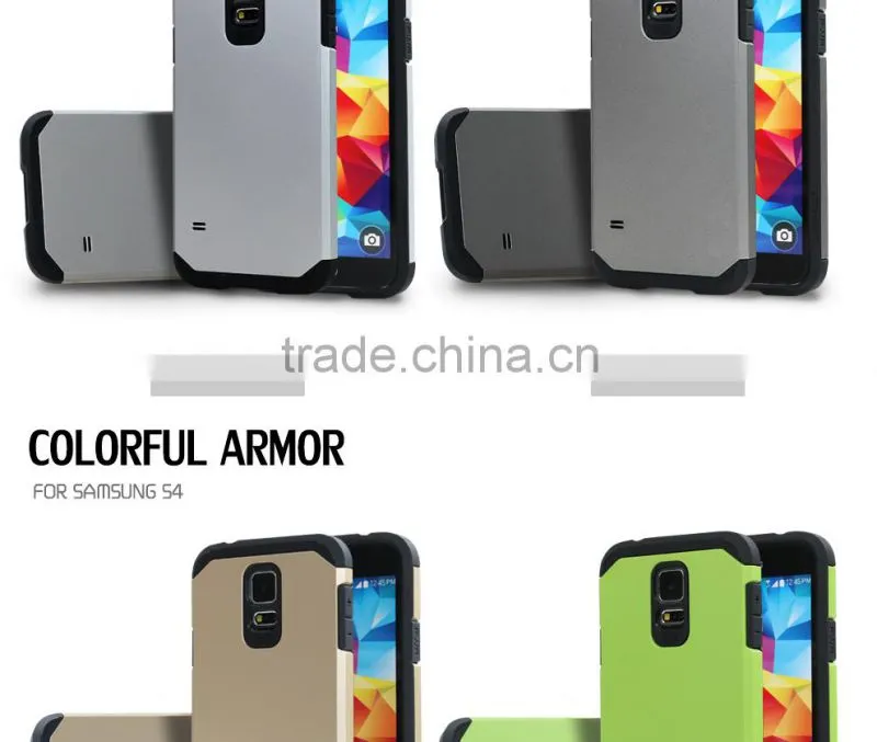 Slim colorful armor cover case for samsung galaxy s4,for samsung galaxy s4 case