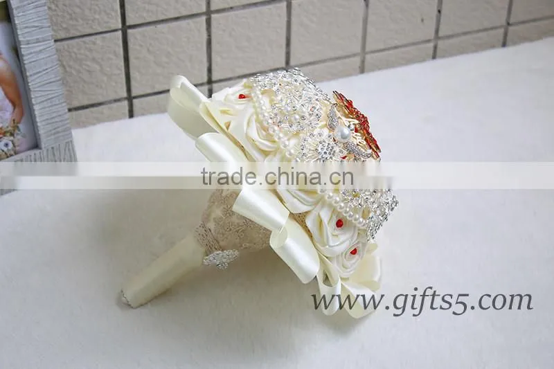Handmade Large Bridal Wedding Brooch Bouquet