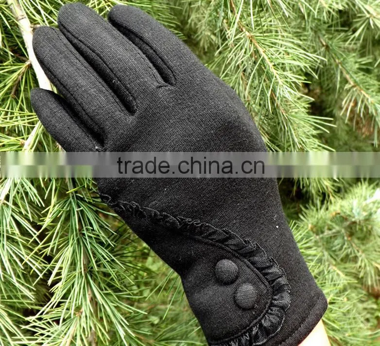 Hot Selling Low Price Full Finger Customize Mirco Velvet Material Cycle Winter Gloves for Woman