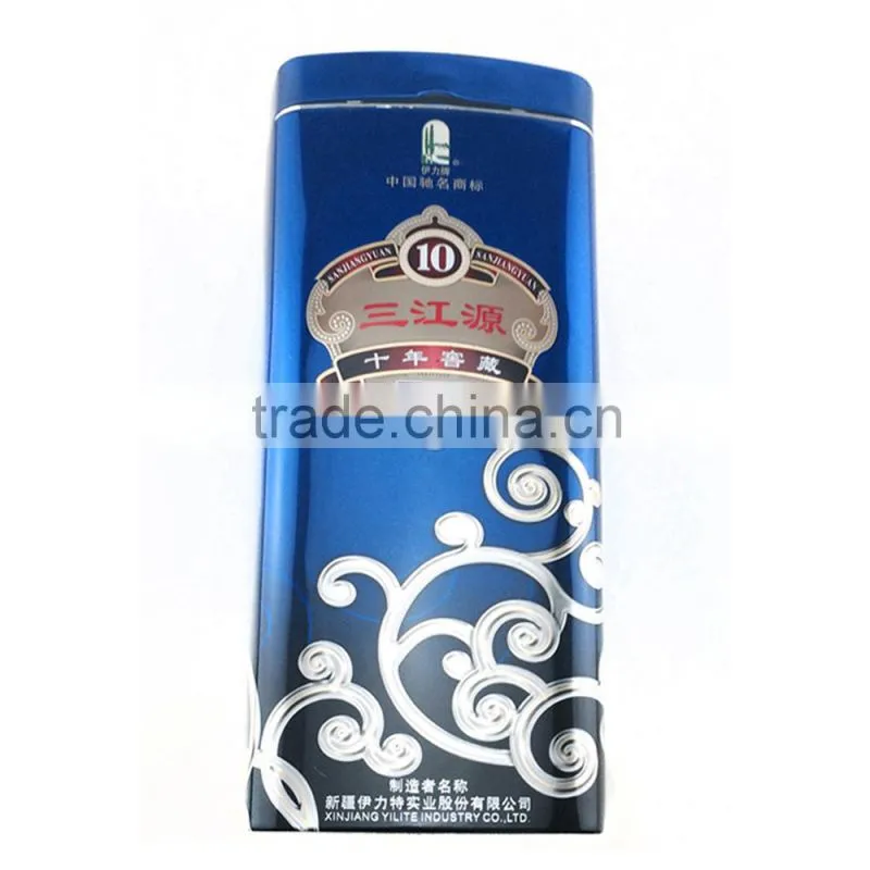 Hot customized rectangular wine tin box