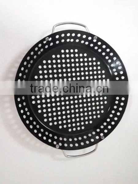 Non stick black painting bbq grill roasting pan