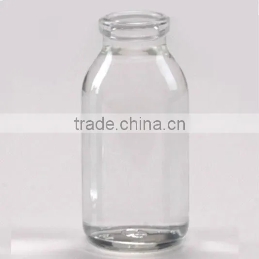 different kinds of clear galss bottle