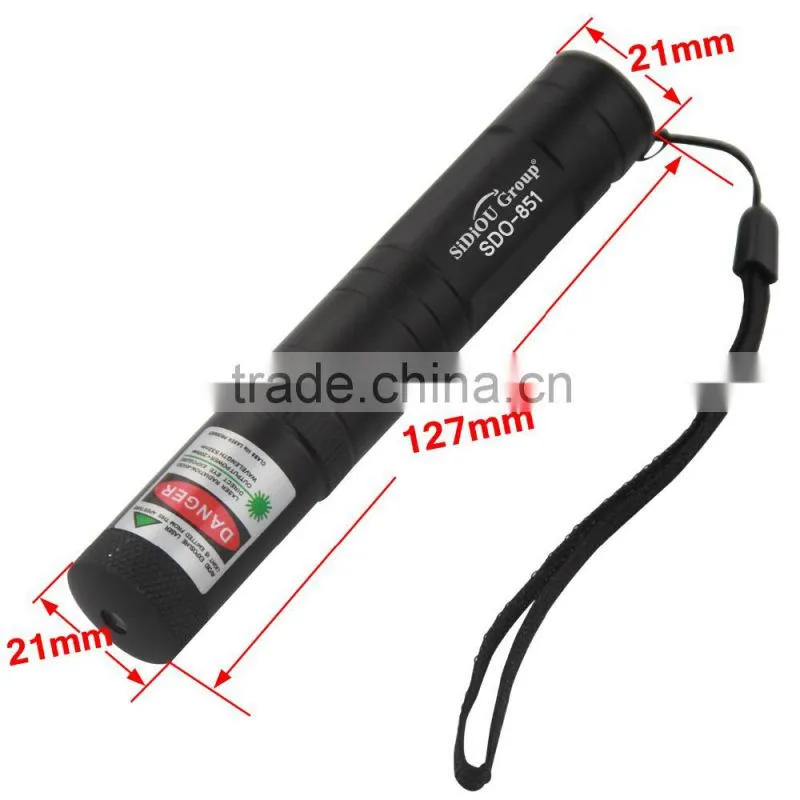 Sidiou Light 851 5mW 532nm Starry Sky Green Laser Pen Torch - Black