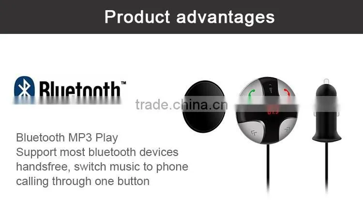 FM29B aux bluetooth car kit MP3 stereo FM transmitter car kit for phone