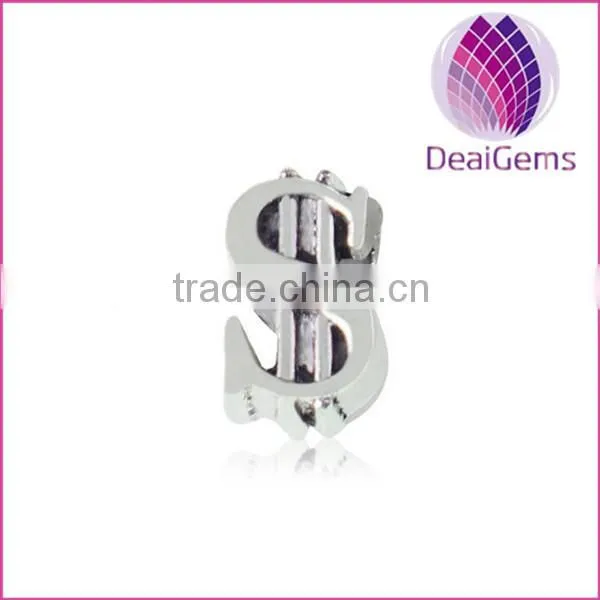 wholesale dollar zinc alloy bracelet beads pendant charms