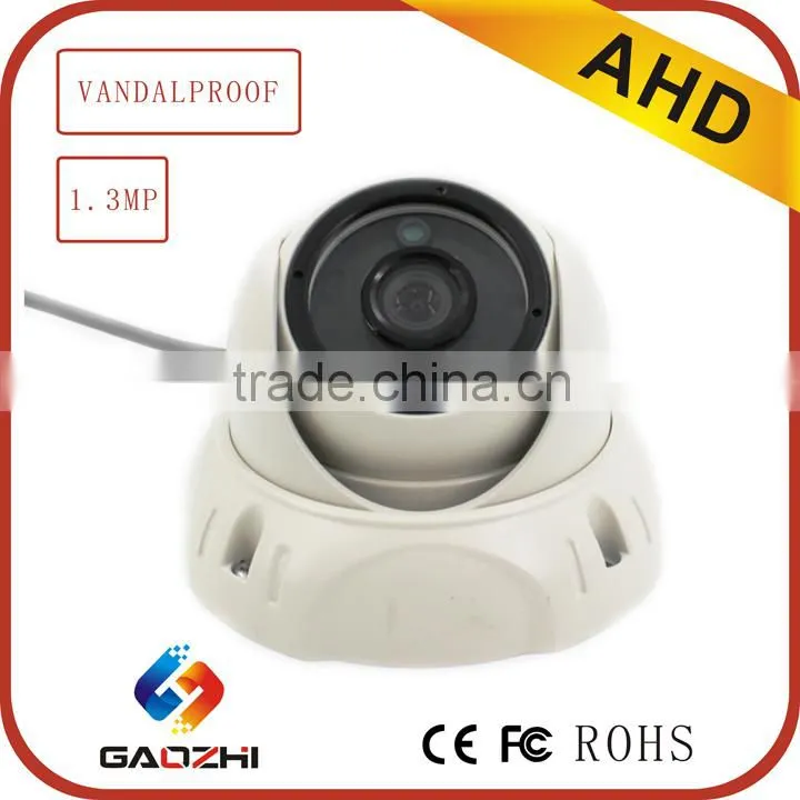 low illumination CMOS Sensor/1.3MP/720P, with IR CUT AHD dome CCTV Camera