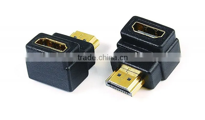 HDMI A male to HDMI A female adapter 90 degree type